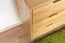 Kommode Eiche massiv natur Aurornis 40 - Abmessungen: 84 x 142 x 40 cm (H x B x T)