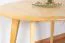 Couchtisch Kiefer massiv natur Aurornis 78 (rund) - Abmessungen: 60 x 60 x 50 cm (B x T x H)