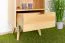 Regal Kiefer massiv natur Aurornis 23 - Abmessungen: 125 x 50 x 40 cm (H x B x T)