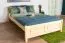 Kinderbett / Jugendbett Kiefer massiv Vollholz natur 78, inkl. Lattenrost - Abmessung 120 x 200 cm
