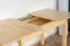 Tisch ausziehbar Kiefer massiv Vollholz natur Junco 236A (eckig) - Abmessung 80 x 140 / 170 cm