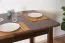 Ausziehbarer Esstisch Kiefer Vollholz Junco 236D, Walnussfarben, 90 x 140 / 175 cm, eckiger Tisch, besonders robust und stabil, bietet viel Ablagefläche