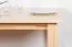 Tisch Kiefer massiv Vollholz natur Junco 241A (eckig) - Abmessung 80 x 180 cm