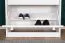 Schuhschrank Kiefer Vollholz massiv weiß lackiert Junco 218 - Abmessungen: 62 x 72 x 30 cm (H x B x T)