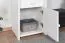 Nachtkommode Kiefer massiv Vollholz weiß lackiert Junco 131 - Abmessung 65 x 40 x 35 cm (H x B x T)