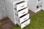 Schreibtisch Kiefer massiv Vollholz weiß lackiert Pipilo 18 - Abmessung: 75 x 139 x 54 cm (H x B x T)