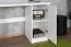 Schreibtisch Kiefer massiv Vollholz weiß lackiert Pipilo 18 - Abmessung: 75 x 139 x 54 cm (H x B x T)