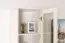 Vitrine Badus 12, Farbe: Weiß - 201 x 49 x 44 cm (H x B x T)