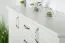 Kommode Falefa 10, Farbe: Elfenbein - 102 x 159 x 49 cm (H x B x T)