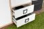 Kinderzimmer - Kommode Benjamin 27, Farbe: Buche / Weiß - 134 x 86 x 37 cm (H x B x T)