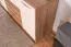 Kommode Gataivai 09, Farbe: Beige Hochglanz / Walnuss - 83 x 170 x 46 cm (H x B x T)