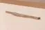 Sitzbank mit Stauraum / Schuhschrank Gataivai 17, Farbe: Beige Hochglanz / Walnuss - 48 x 70 x 36 cm (H x B x T)