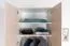 Kinderzimmer - Drehtürenschrank / Kleiderschrank Benjamin 18, Farbe: Weiß / Creme - Abmessungen: 236 x 84 x 56 cm (H x B x T)