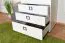 Kinderzimmer - Drehtürenschrank / Kleiderschrank Benjamin 18, Farbe: Weiß - Abmessungen: 236 x 84 x 56 cm (H x B x T)
