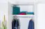 Drehtürenschrank / Kleiderschrank Siumu 22, Farbe: Weiß / Weiß Hochglanz - 224 x 137 x 56 cm (H x B x T)