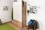 Drehtürenschrank / Kleiderschrank Gataivai 02, Farbe: Beige Hochglanz / Walnuss - 224 x 137 x 57 cm (H x B x T)