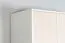Drehtürenschrank / Kleiderschrank 19, Farbe: Weiß / Creme - Abmessungen: 236 x 126 x 56 cm (H x B x T)