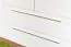 Drehtürenschrank / Kleiderschrank mit LED-Rahmen Siumu 29, Farbe: Weiß / Weiß Hochglanz - 226 x 187 x 60 cm (H x B x T)