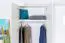 Drehtürenschrank / Kleiderschrank Siumu 24, Farbe: Weiß / Weiß Hochglanz - 224 x 227 x 56 cm (H x B x T)