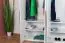 Drehtürenschrank / Kleiderschrank mit Rahmen Siumu 24, Farbe: Weiß / Weiß Hochglanz - 226 x 232 x 60 cm (H x B x T)
