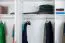Drehtürenschrank / Kleiderschrank mit Rahmen Siumu 24, Farbe: Weiß / Weiß Hochglanz - 226 x 232 x 60 cm (H x B x T)