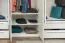 Drehtürenschrank / Kleiderschrank mit Rahmen Siumu 34, Farbe: Weiß / Weiß Hochglanz - 226 x 277 x 60 cm (H x B x T)