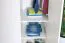 Drehtürenschrank / Kleiderschrank mit Rahmen Siumu 26, Farbe: Weiß / Weiß Hochglanz - 226 x 322 x 60 cm (H x B x T)