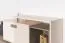 TV - Unterschrank Matthias 04, Farbe: Creme / Cappuccino - Abmessungen: 58 x 121 x 41 cm (H x B x T)