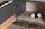 TV-Unterschrank Vaitele 20, Farbe: Anthrazit Hochglanz / Walnuss - 46 x 132 x 45 cm (H x B x T)