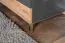 TV-Unterschrank Vaitele 20, Farbe: Anthrazit Hochglanz / Walnuss - 46 x 132 x 45 cm (H x B x T)