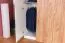 Drehtürenschrank / Kleiderschrank Gremda 05, Farbe: Eiche / Weiß - 202 x 230 x 52 cm (H x B x T)