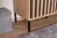 Moderne Kommode Chebba 02, Farbe: Eiche Artisan / Anthrazit - Abmessungen: 81 x 137 x 39,5 cm (H x B x T), mit drei Schubladen