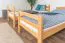 Etagenbett / Stockbett 90 x 190 cm "Easy Premium Line" K17/n, Buche Massivholz Natur lackiert, teilbar