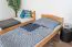 Etagenbett / Stockbett 90 x 190 cm "Easy Premium Line" K17/n, Buche Massivholz Natur lackiert, teilbar