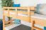 Etagenbett / Stockbett 90 x 190 cm "Easy Premium Line" K17/n, Buche Massivholz Natur lackiert, teilbar