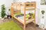Etagenbett 90 x 200 cm für Erwachsene "Easy Premium Line" K17/n, Buche Massivholz Natur lackiert, teilbar