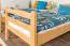 Etagenbett 90 x 200 cm für Erwachsene "Easy Premium Line" K17/n, Buche Massivholz Natur lackiert, teilbar