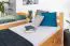 Etagenbett 90 x 200 cm für Erwachsene "Easy Premium Line" K17/n inkl. 2 Schubladen und 2 Abdeckblenden, Buche Massivholz Natur lackiert, teilbar