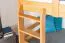Etagenbett / Stockbett 90 x 200 cm "Easy Premium Line" K17/n inkl. 2 Schubladen und 2 Abdeckblenden, Buche Massivholz Natur lackiert, teilbar