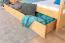 Etagenbett / Stockbett 90 x 200 cm "Easy Premium Line" K17/n inkl. 2 Schubladen und 2 Abdeckblenden, Buche Massivholz Natur lackiert, teilbar