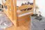 Stockbett 90 x 200 cm für Erwachsene "Easy Premium Line" K17/n inkl. Liegeplatz und 2 Abdeckblenden, Buche Massivholz Natur lackiert, teilbar