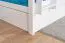 Stockbett für Erwachsene "Easy Premium Line" K18/h inkl. Liegeplatz und 2 Abdeckblenden, Kopfteil mit Löchern, Buche Vollholz massiv Weiß - Liegefläche: 90 x 200 cm, teilbar