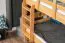 Stockbett für Erwachsene "Easy Premium Line" K19/n, Kopf- und Fußteil mit Löchern, Buche Vollholz massiv Natur - 90 x 190 cm (B x L), teilbar