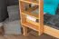 Etagenbett / Stockbett "Easy Premium Line" K19/n, Kopf- und Fußteil mit Löchern, Buche Vollholz massiv Natur - 90 x 190 cm (B x L), teilbar