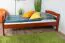 Hochbett 90 x 190 cm für Kinder, "Easy Premium Line" K22/n, Buche Massivholz kirschfarben, teilbar