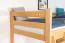 Hochbett "Easy Premium Line" K22/n, Buche Vollholz massiv Natur - Liegefläche: 90 x 190 cm