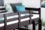 Hochbett 120 x 200 cm "Easy Premium Line" K23/n, Buche Massivholz Schokobraun lackiert, teilbar