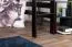Hochbett 120 x 200 cm "Easy Premium Line" K23/n, Buche Massivholz Schokobraun lackiert, teilbar