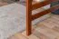 Hochbett 140 x 200 cm "Easy Premium Line" K23/n, Buche Massivholz Dunkelbraun lackiert, teilbar