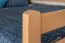 Hochbett 160 x 200 cm "Easy Premium Line" K23/n, Buche Massivholz Natur lackiert, teilbar